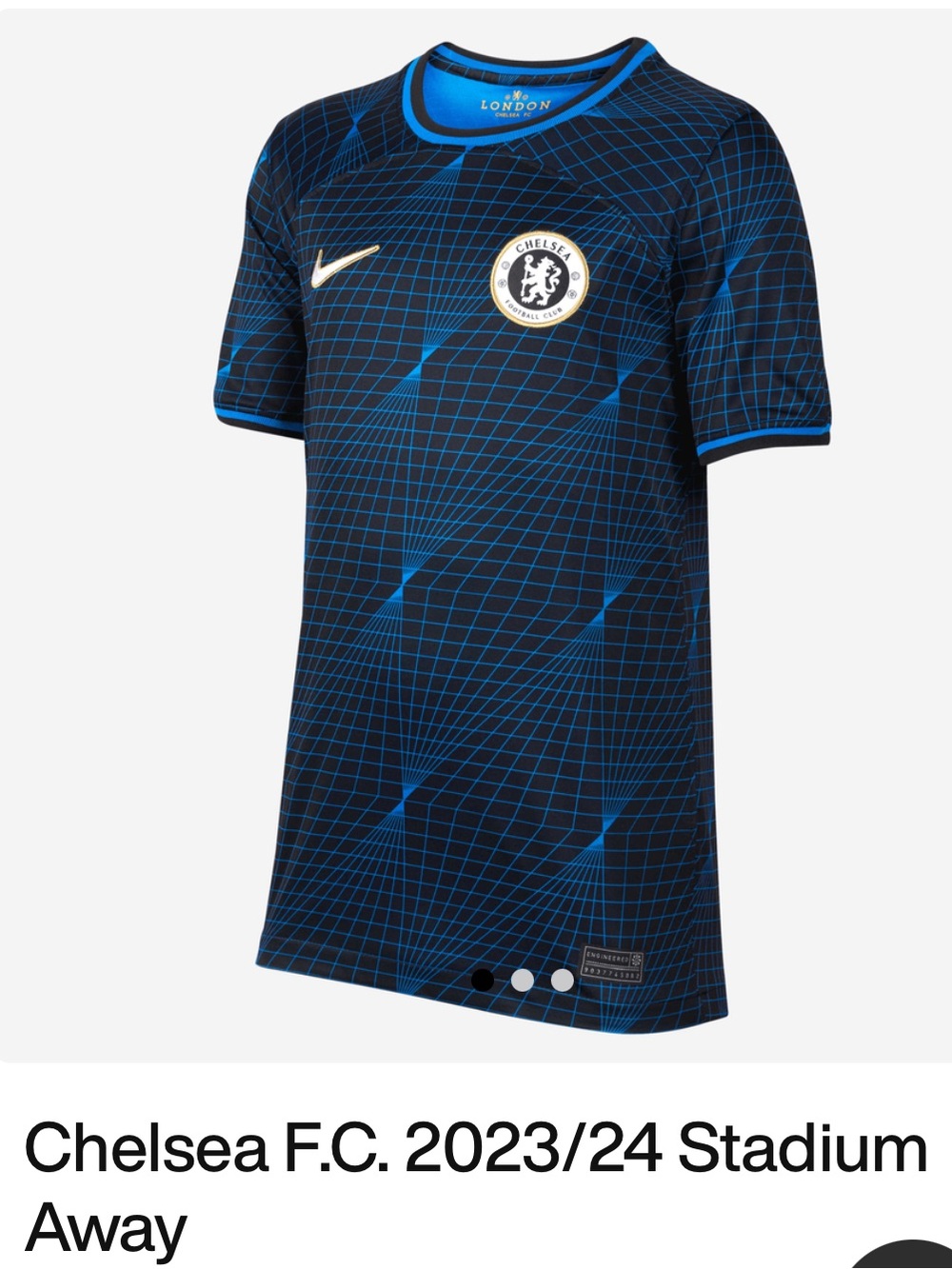 Kids medium 2023/24 Stadium Away Shirt - Navy/Blue